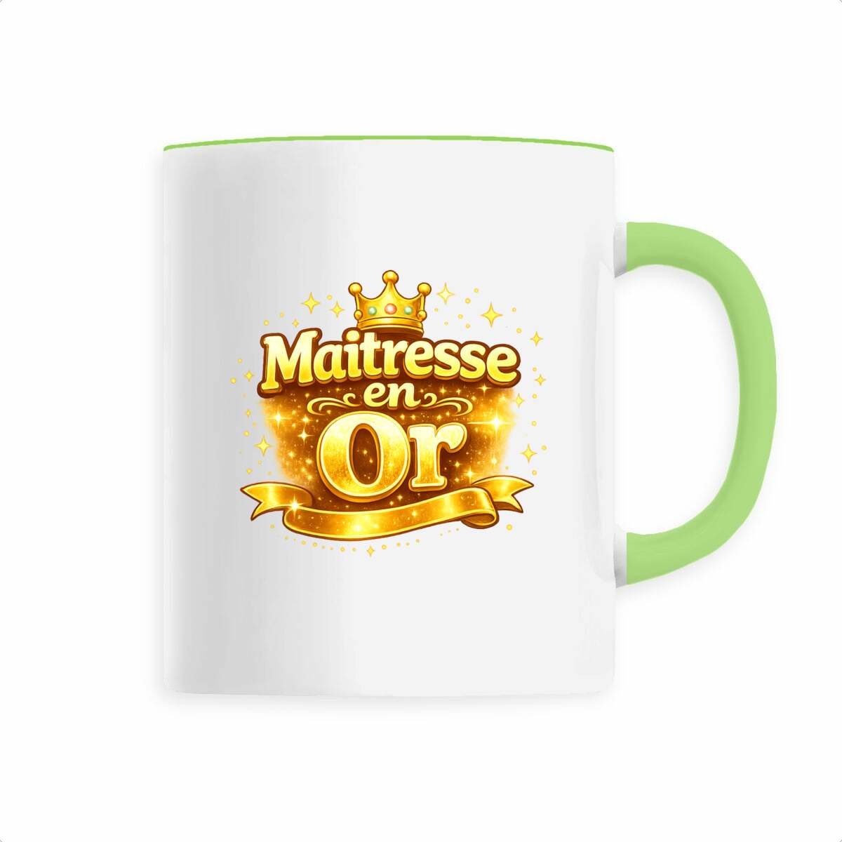Mug “Maîtresse en Or” – Cadeau Parfait pour une Maîtresse Exceptionnelle - face_0