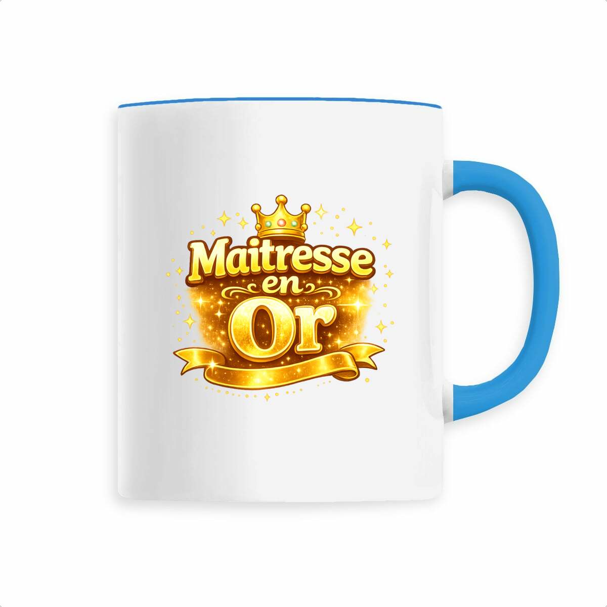 Mug “Maîtresse en Or” – Cadeau Parfait pour une Maîtresse Exceptionnelle - face_1