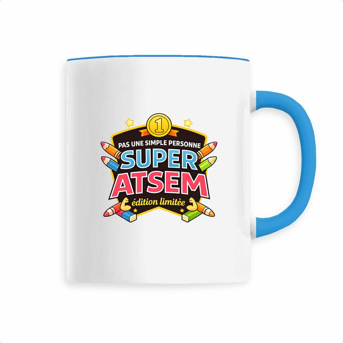 Mug Super ATSEM – Édition Limitée | Cadeau ATSEM Original - face_1