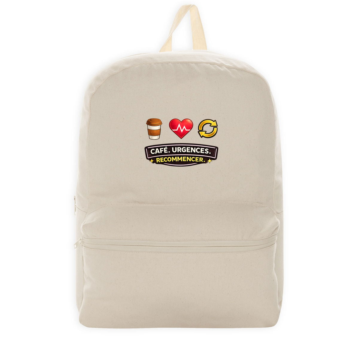 Sac à dos Infirmière – Café, Urgences, Recommencer - face_2
