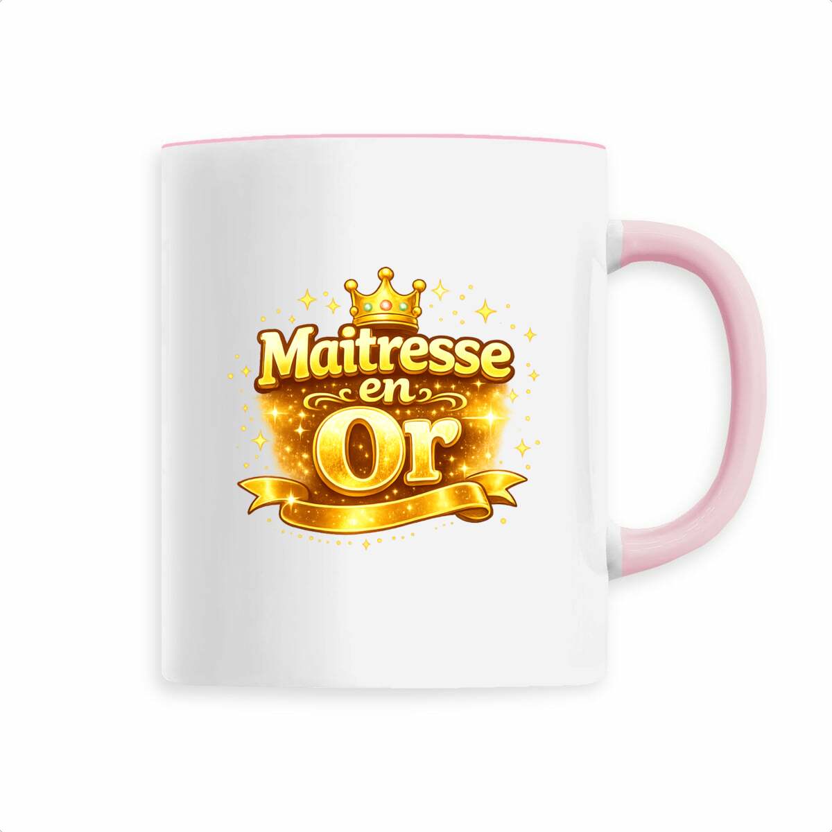 Mug “Maîtresse en Or” – Cadeau Parfait pour une Maîtresse Exceptionnelle - face_3