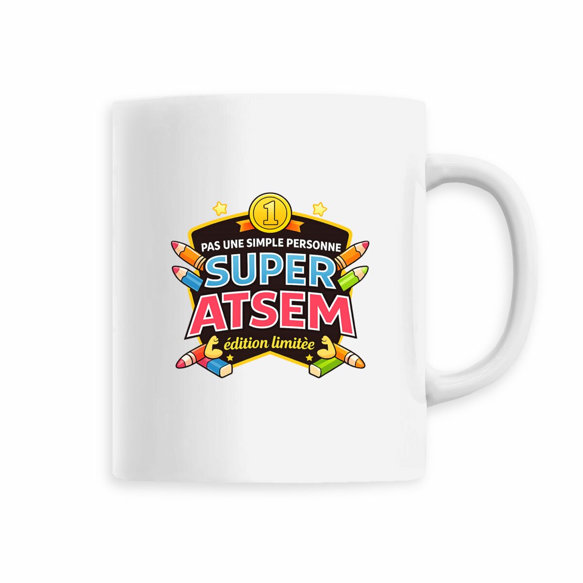 Mug Super ATSEM – Édition Limitée | Cadeau ATSEM Original - face_5