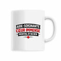 Mug Aide-Soignante – Cœur Immense, Mental d’Acier | Cadeau Aide-Soignante - face_5